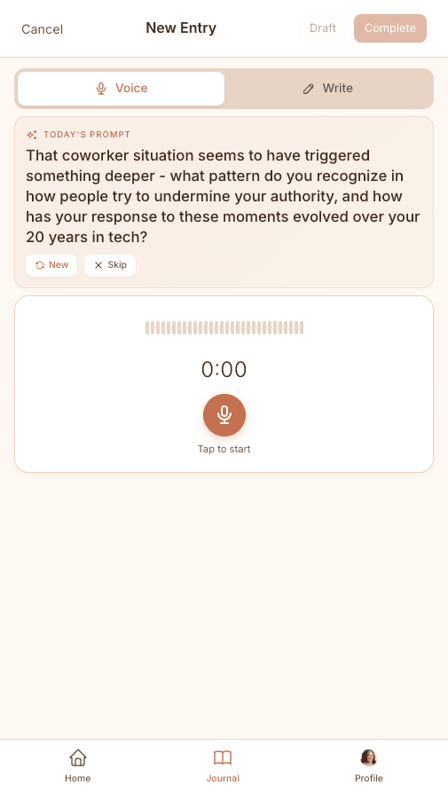 Write or speak your thoughts